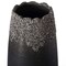 Uniquewise Contemporary Black Table Vase with Dripping Crystal Look and Scalloped Opening Design, 8 Inch QI004358.M - alternate 2